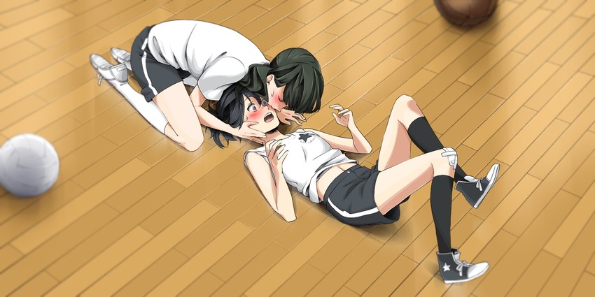 kuroi mato and takanashi yomi (black rock shooter) drawn by abbystea