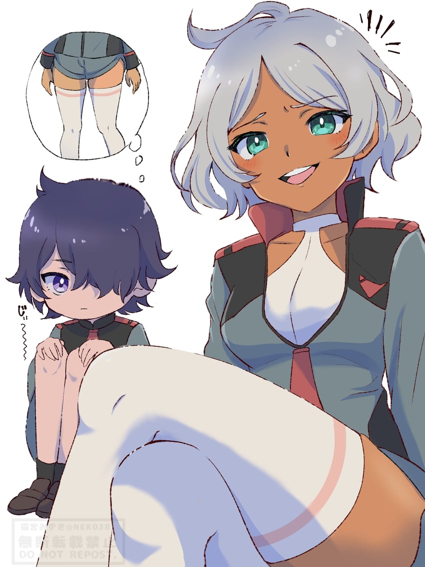 secelia dote and rouji chante (gundam and 1 more) drawn by mizuno374