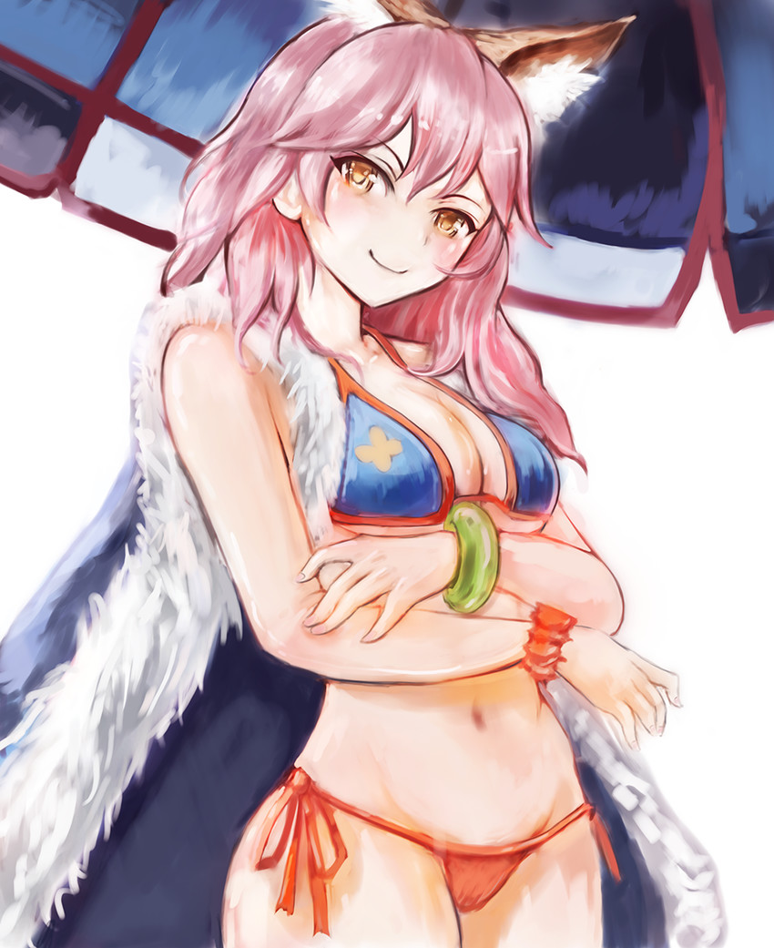 tamamo and tamamo no mae (fate and 2 more) drawn by suterisu