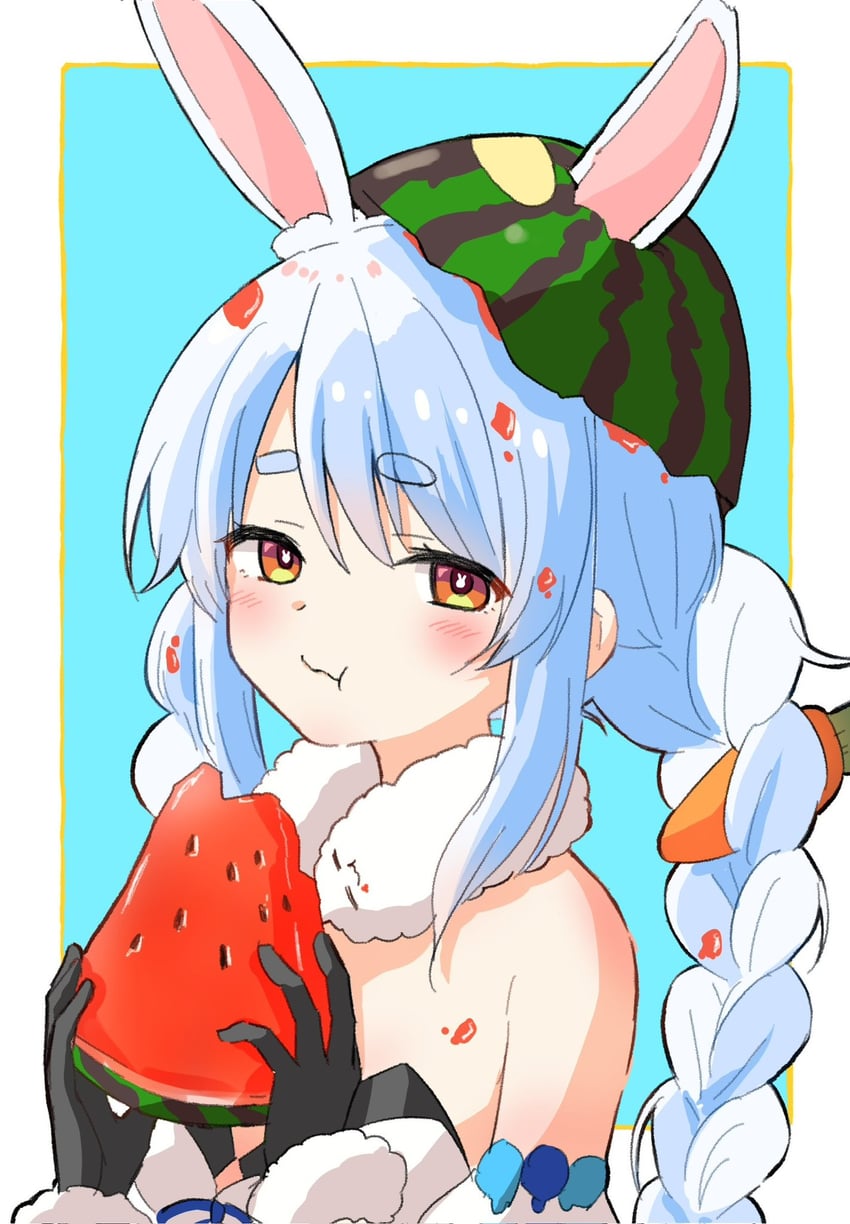 usada pekora and don-chan (hololive) drawn by kiritoma