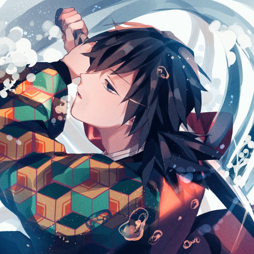tomioka giyuu (kimetsu no yaiba) drawn by amo_(amo_0514)