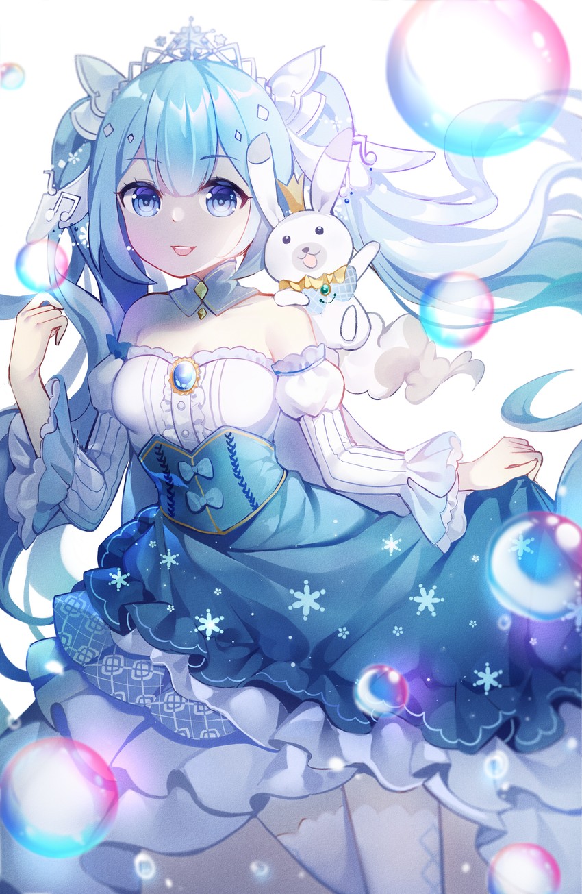 hatsune miku, yuki miku, and rabbit yukine (vocaloid) drawn by chuor_(chuochuoi)