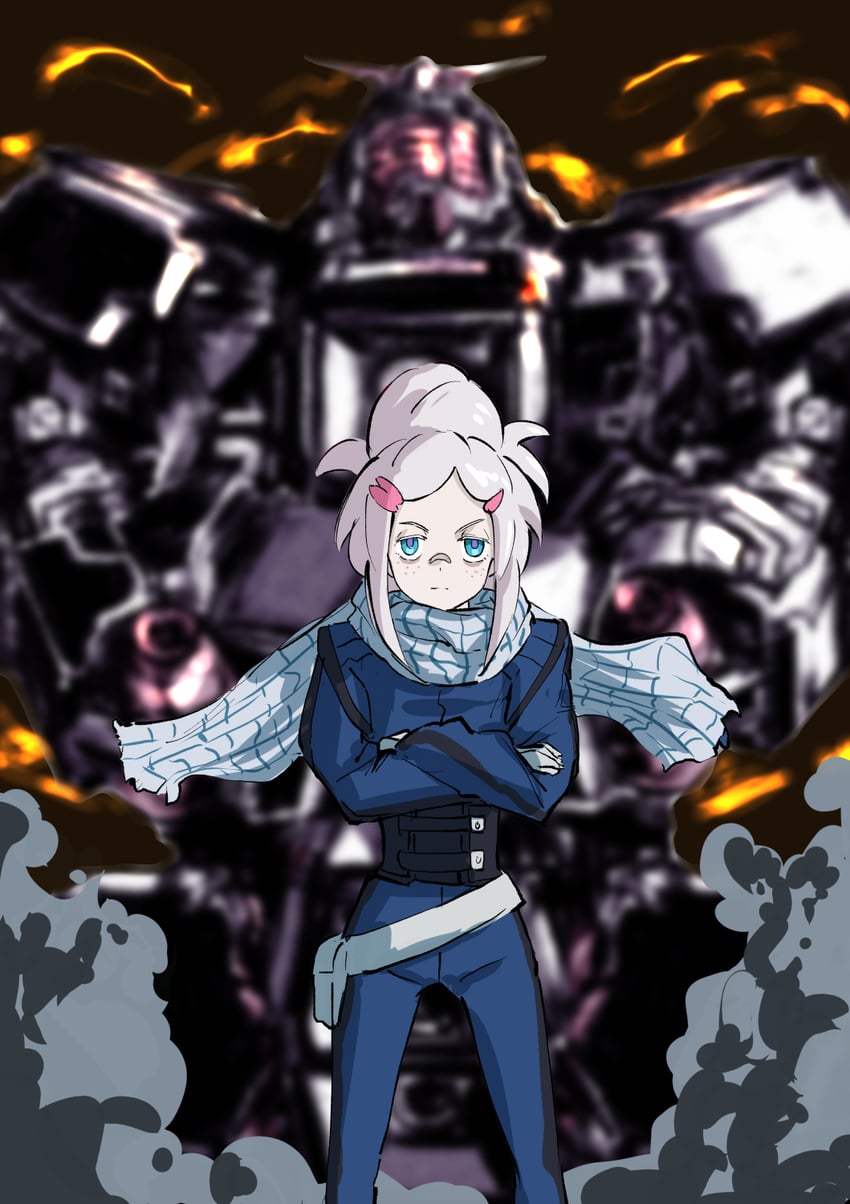 deux murasame and psycho gundam (gundam and 2 more) drawn by megakura_kinshi