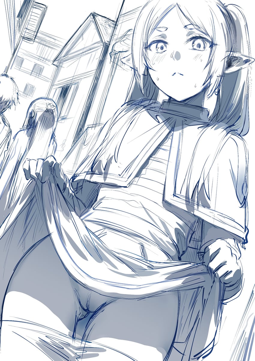 frieren, fern, and stark (sousou no frieren) drawn by hews