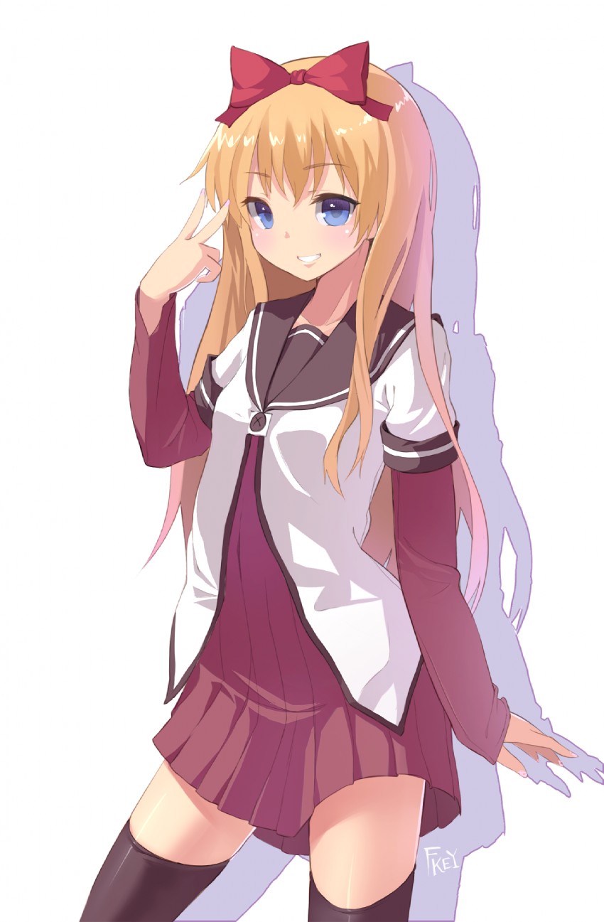 toshinou kyouko (yuruyuri) drawn by fkey