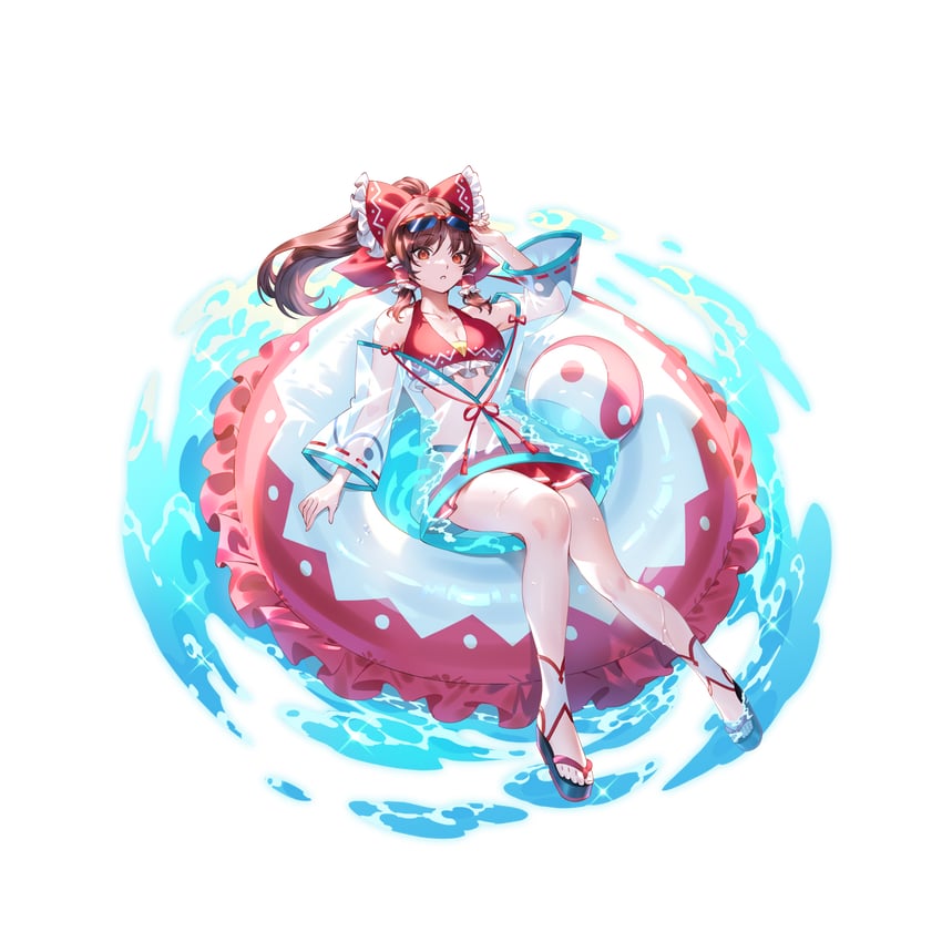 hakurei reimu (touhou and 1 more) drawn by u_u_zan