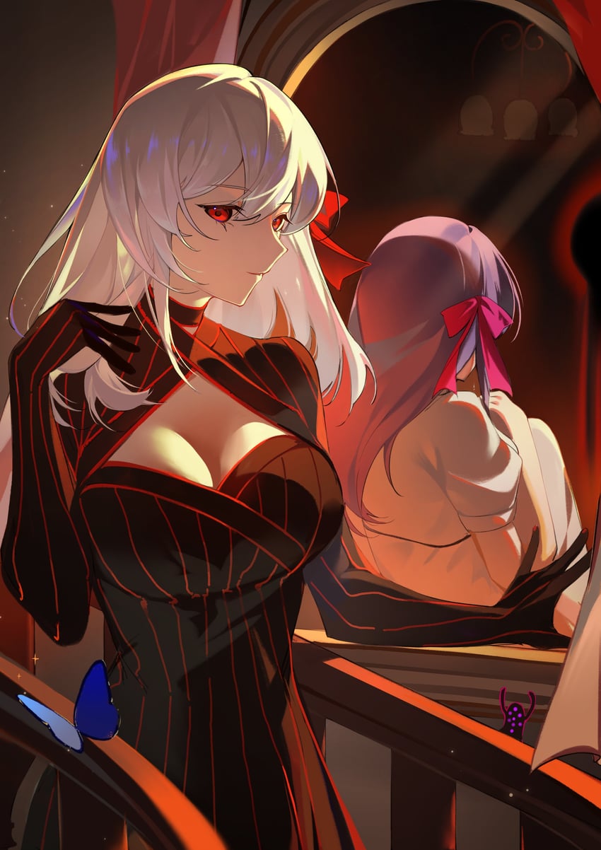 matou sakura and dark sakura (fate and 2 more) drawn by amiably_02