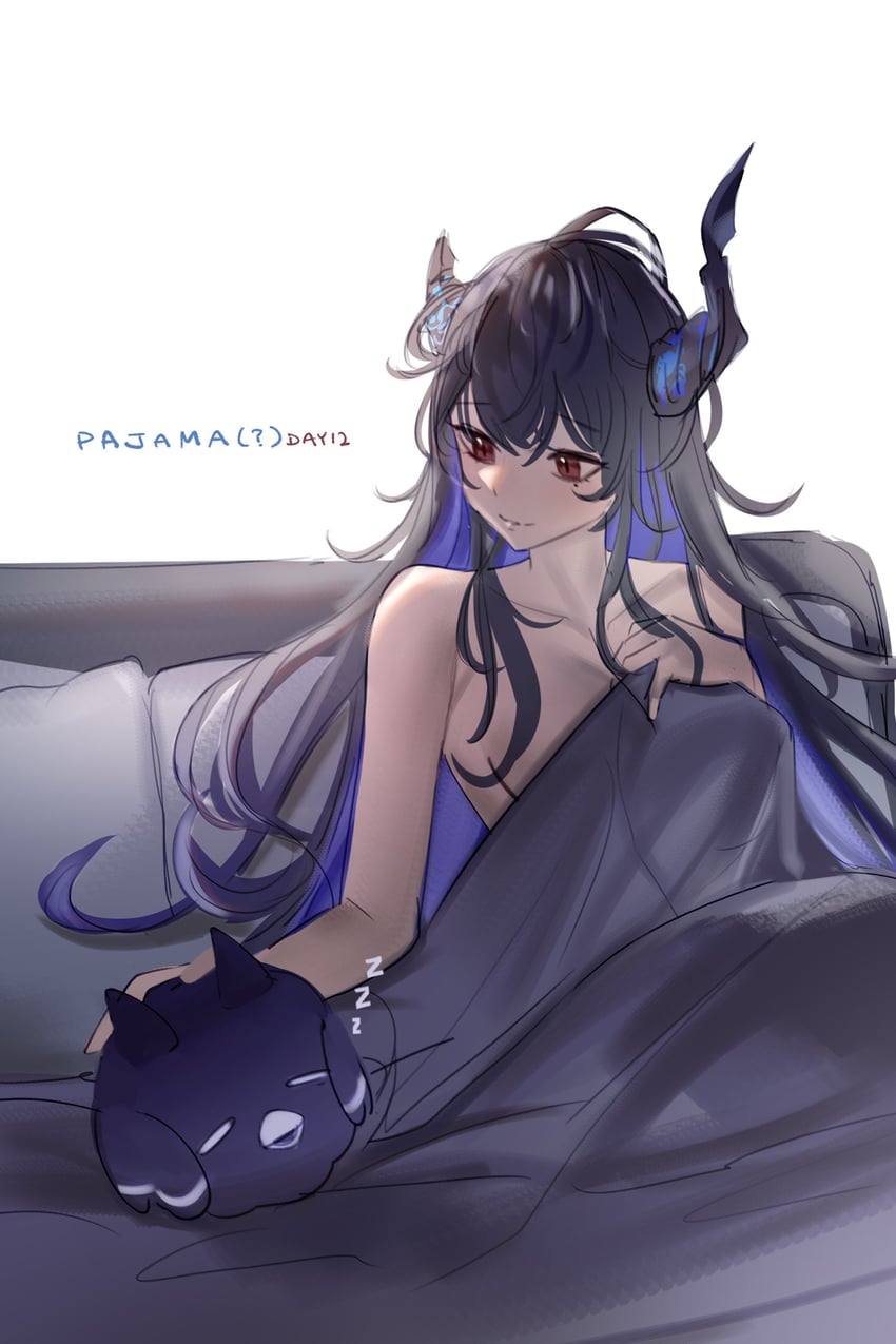 nerissa ravencroft (hololive and 1 more) drawn by aragiken