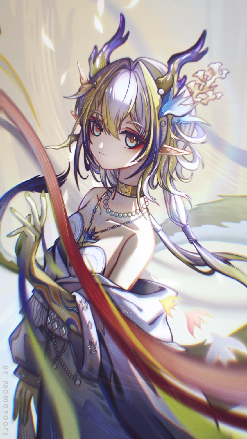 shu (arknights and 1 more) drawn by momotoori