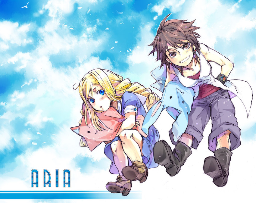 alicia florence and akira ferrari (aria) drawn by naka_deiko