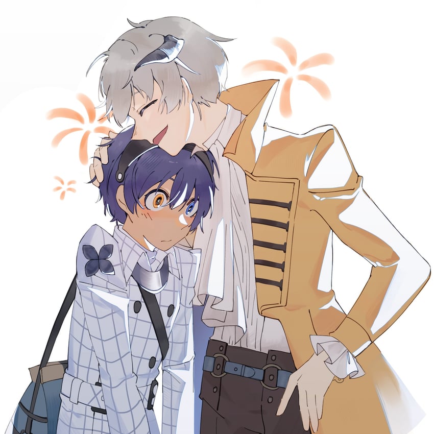 protagonist and strohl (metaphor: refantazio) drawn by albatross_221