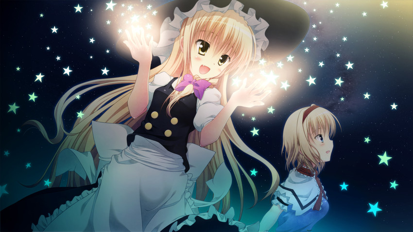 kirisame marisa and alice margatroid (touhou) drawn by akane_hazuki