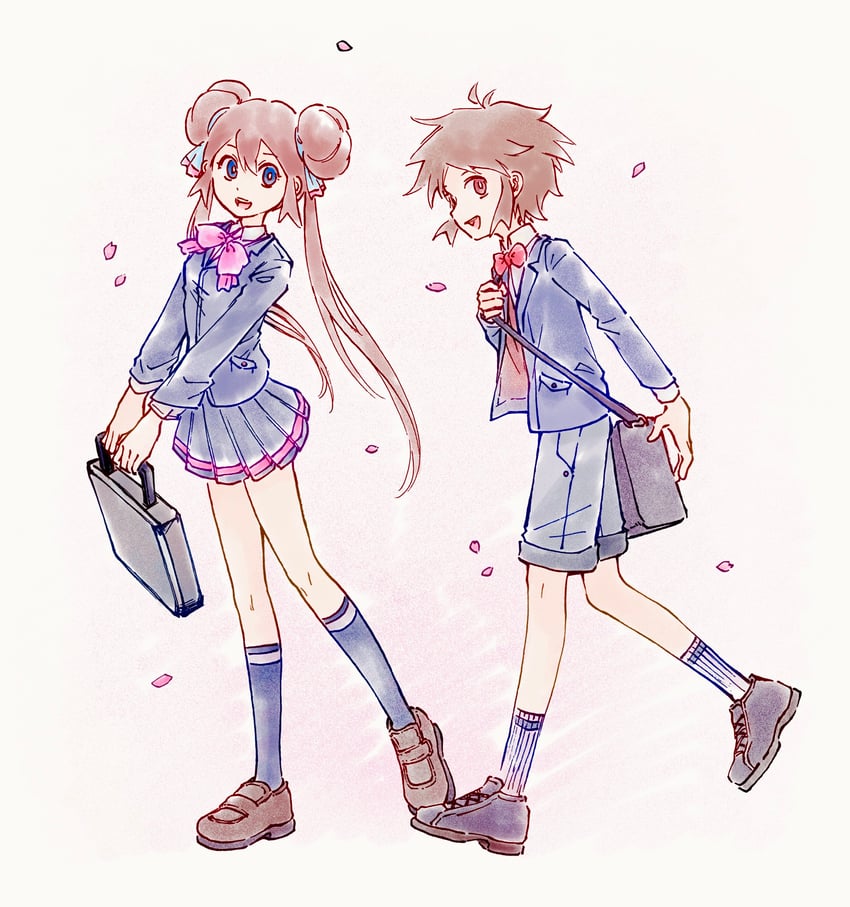 rosa and nate (pokemon and 1 more) drawn by tan_carbonnn