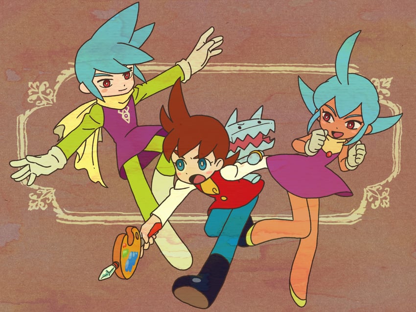 pastel, pixel, tablet, and palette (rakugaki oukoku 2: maou-jou no tatakai and 1 more) drawn by rakikoko