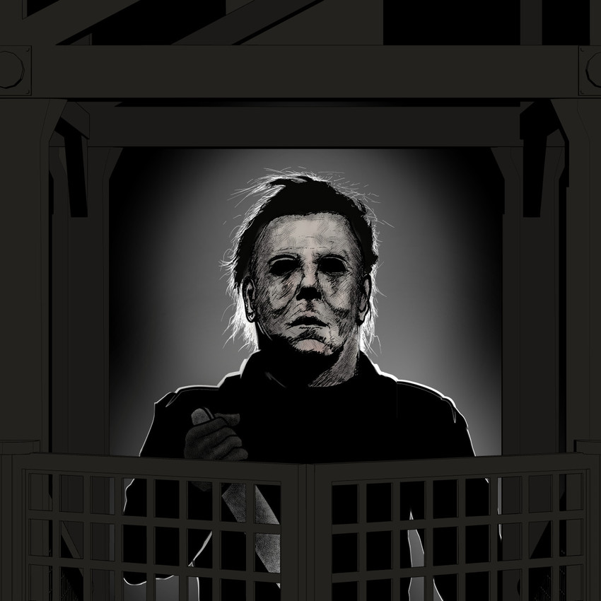 michael myers (umamusume and 1 more) drawn by ctn_sasuke