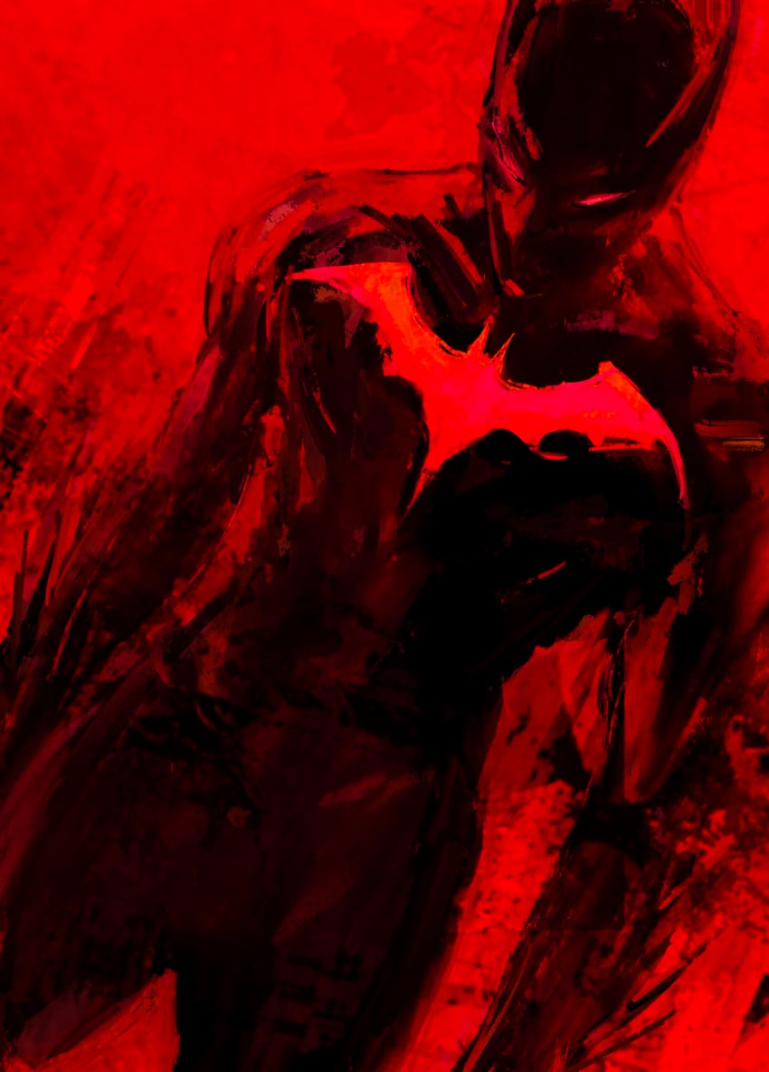 batman and terry mcginnis (dc comics and 3 more) drawn by kyezzzz