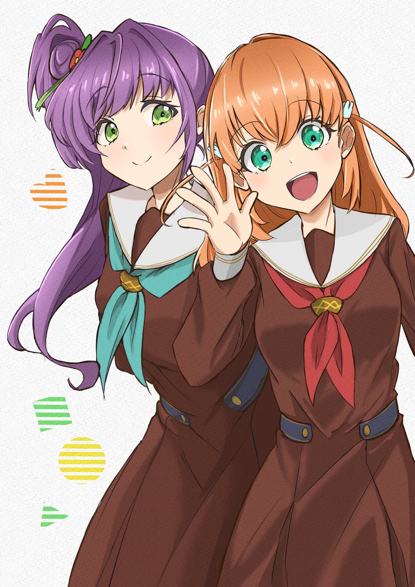 hinoshita kaho and otomune kozue (love live! and 1 more) drawn by sukihiro