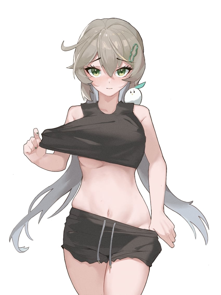 qingque (honkai and 1 more) drawn by ningmeng_chamao