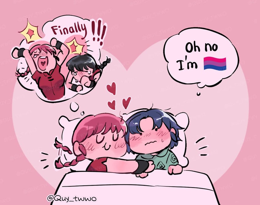 ranma-chan, tendou akane, and saotome ranma (ranma 1/2) drawn by quy_(quiin)