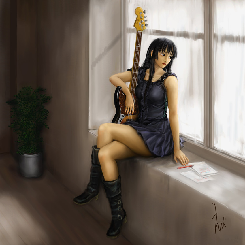 akiyama mio (k-on!) drawn by ebi_(eeotoko)