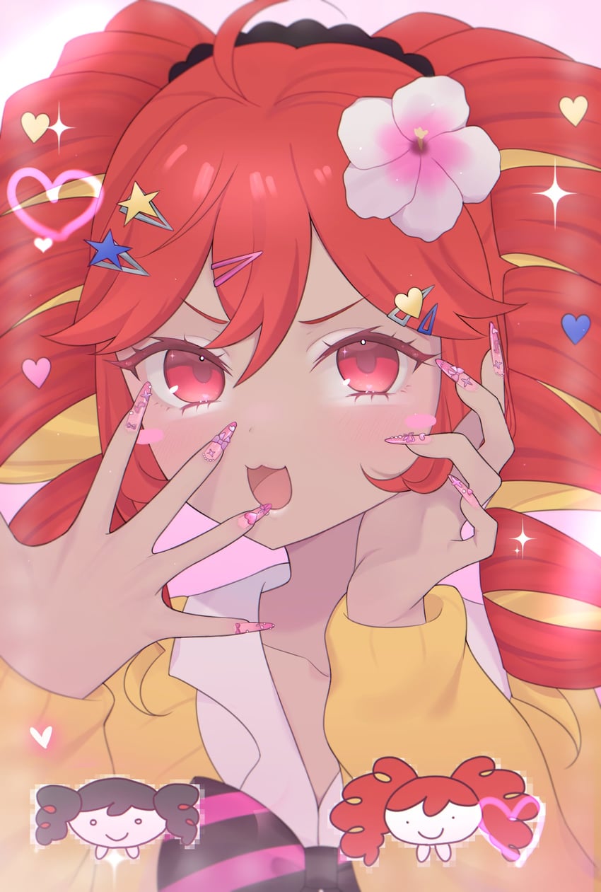 kasane teto (utau and 2 more) drawn by pwush1ie