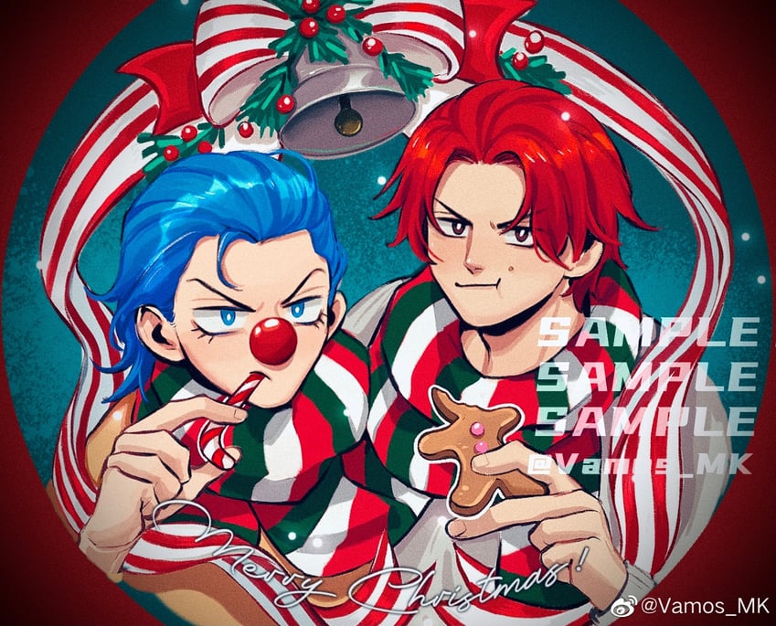 shanks and buggy the clown (one piece) drawn by vamos_mk