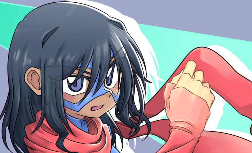 ms. marvel and kamala khan (marvel) drawn by neo_(neovariable)