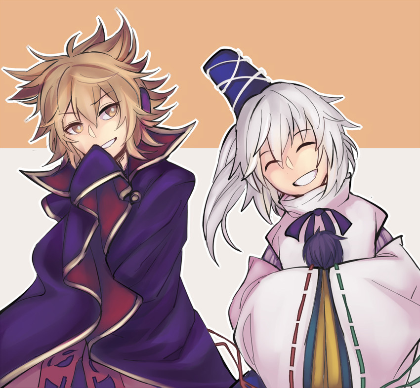 toyosatomimi no miko and mononobe no futo (touhou and 1 more) drawn by vento