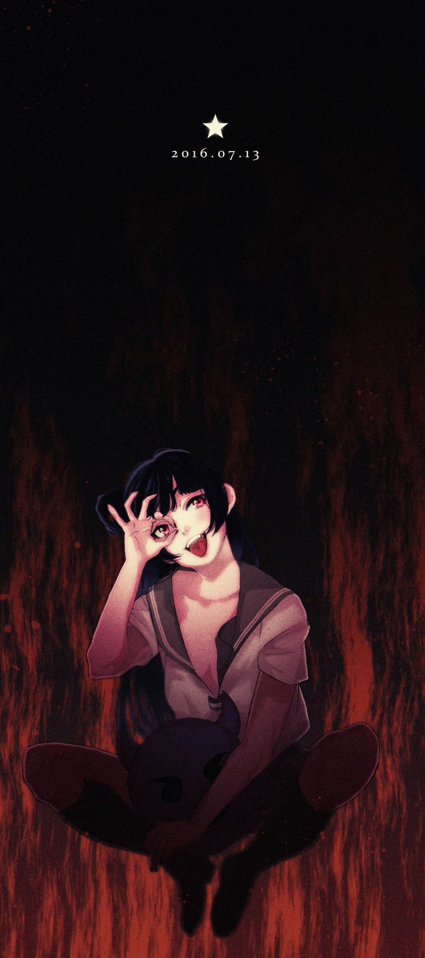 tsushima yoshiko (love live! and 1 more) drawn by zawawa_(satoukibi1108)