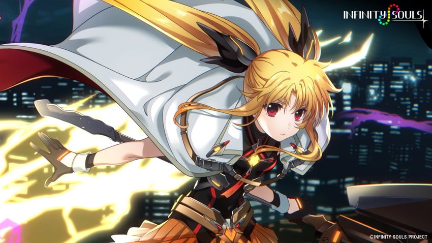 fate testarossa and bardiche (lyrical nanoha and 1 more) drawn by kawakami_shuuichi