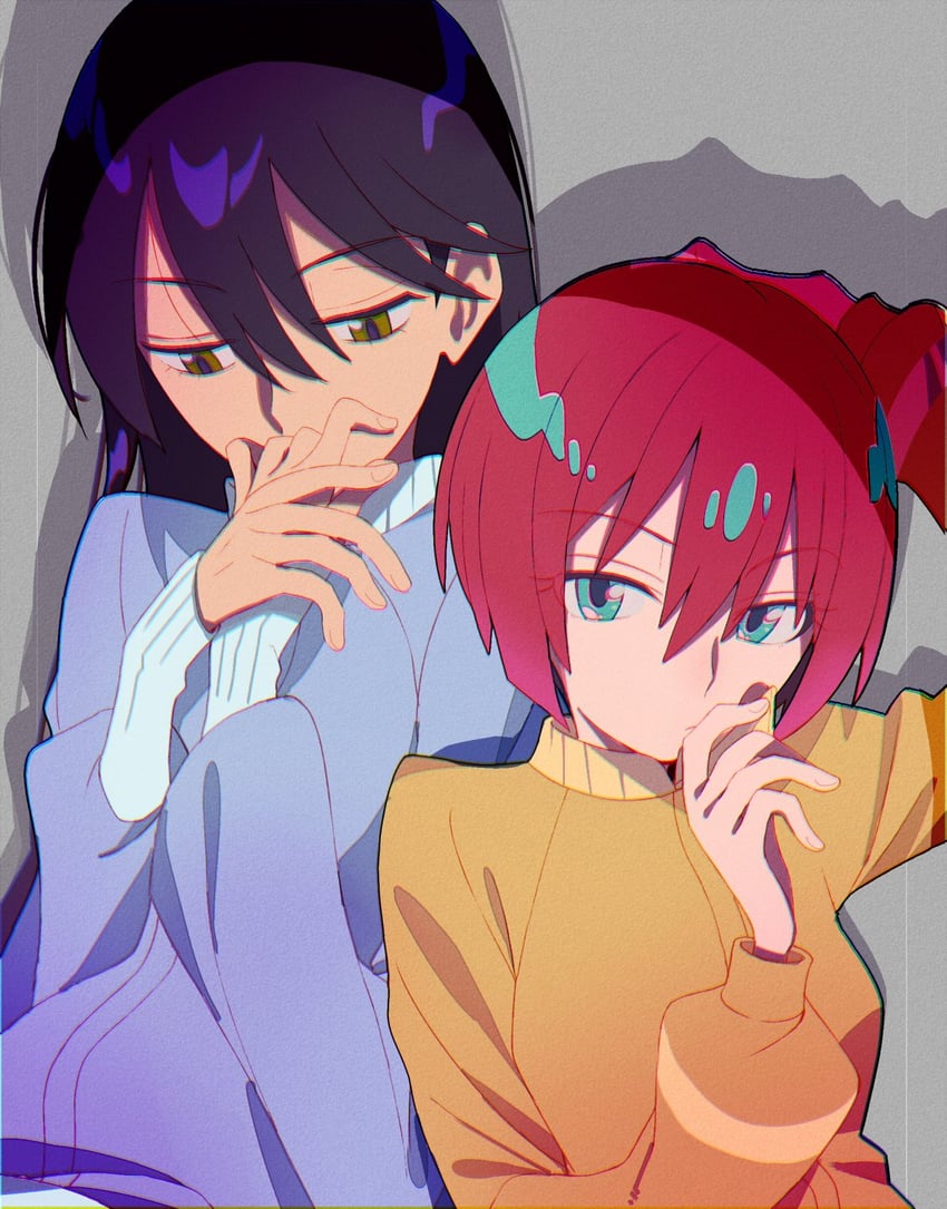amate yuzuriha and nyaan (gundam and 1 more) drawn by tsukudani_(ore624)