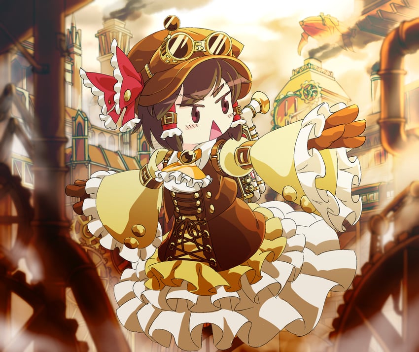 hakurei reimu and sakenomi (touhou and 1 more) drawn by ukiwagirl