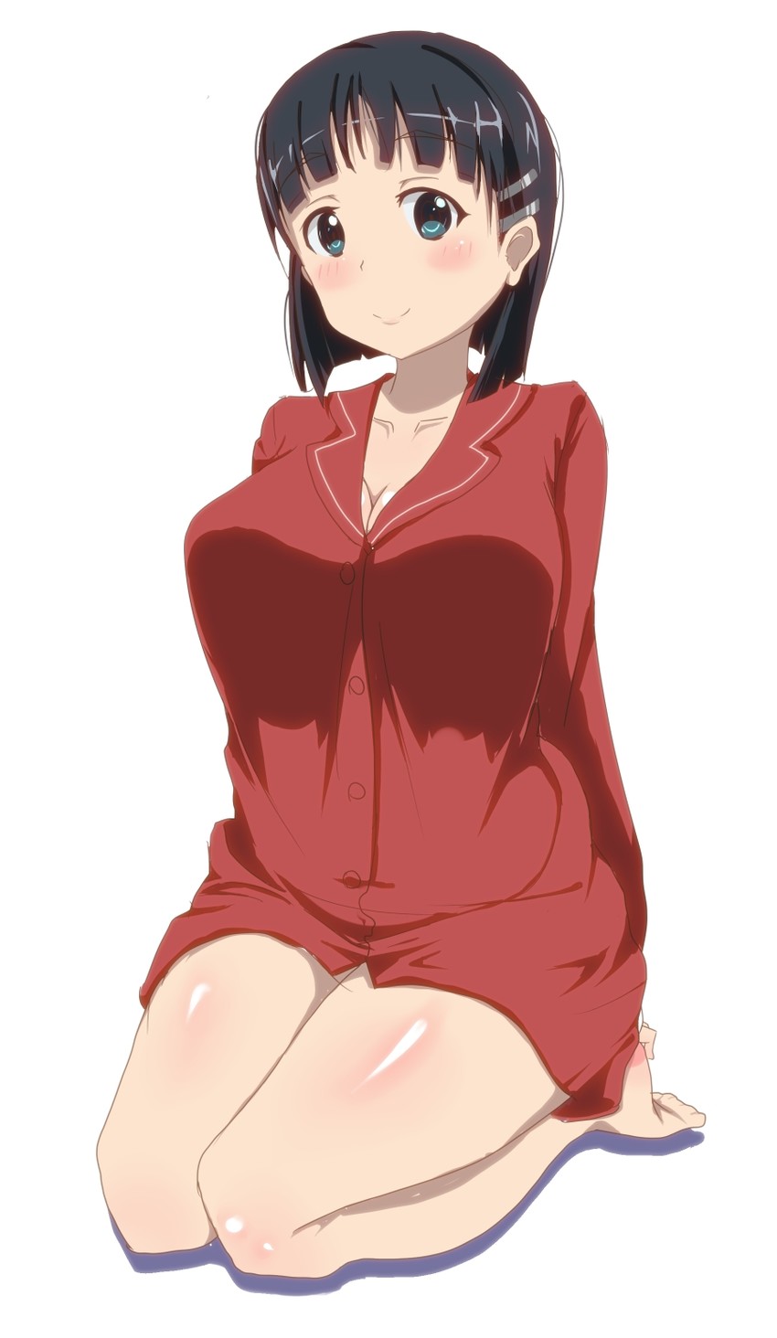 kirigaya suguha (sword art online) drawn by shirogane_(seemee)