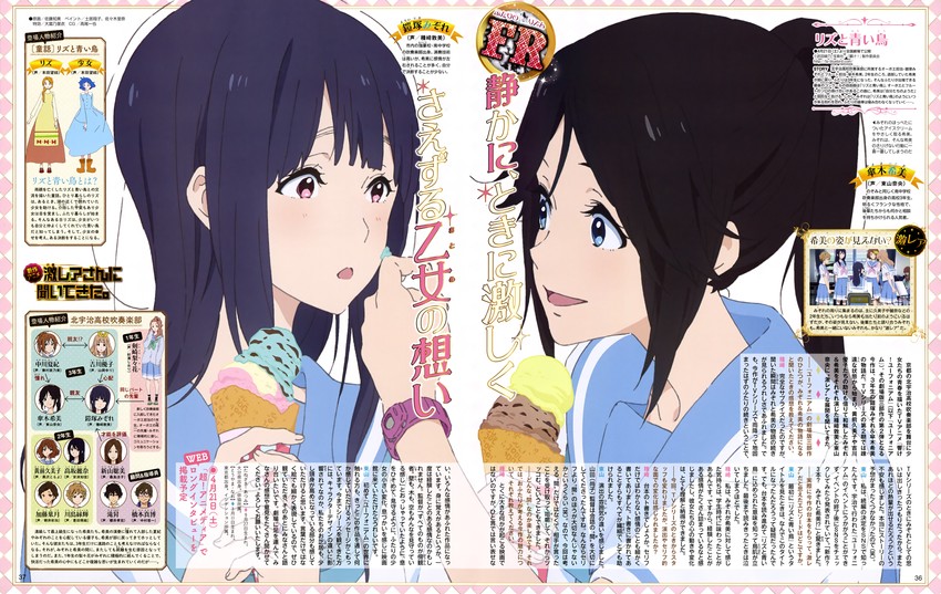 oumae kumiko, kousaka reina, yoroizuka mizore, kasaki nozomi, nakagawa natsuki, and 9 more (hibike! euphonium and 1 more) drawn by satou_tomomi_(artist)