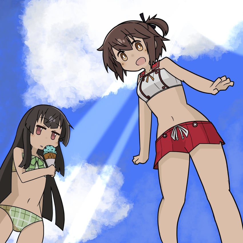 etou kanami and juujou hiyori (toji no miko) drawn by kazuemon