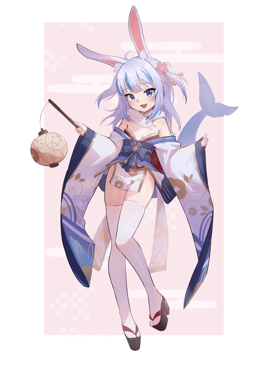 gawr gura (hololive and 1 more) drawn by hirotaka0125