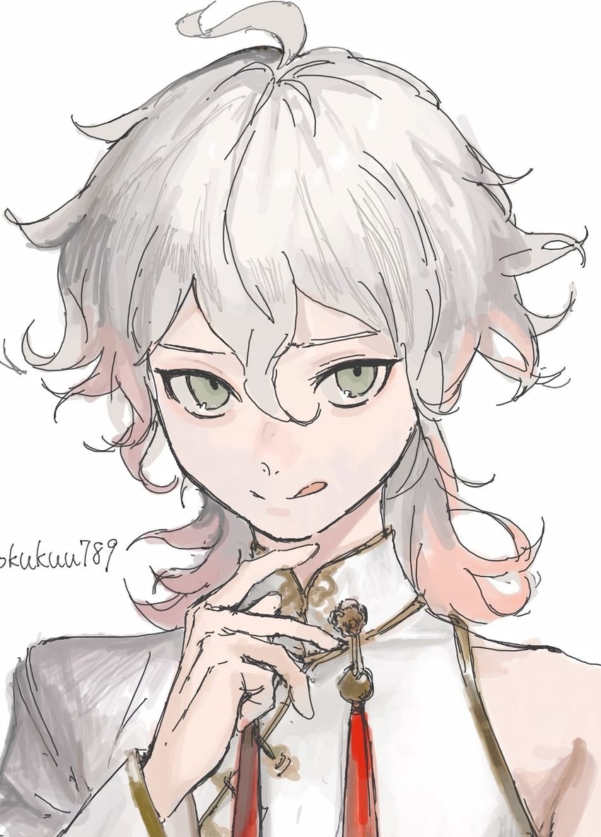 komaeda nagito (danganronpa and 1 more) drawn by yoruirooo777