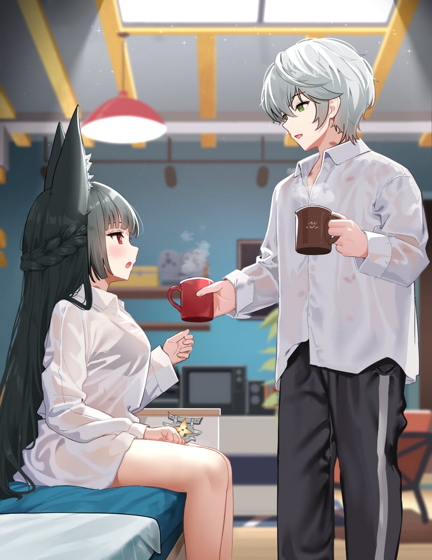 hoshimi miyabi and wise (zenless zone zero) drawn by ine_(ineinnen)