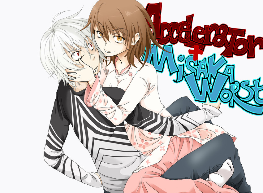 accelerator and misaka worst (toaru majutsu no index and 1 more) drawn by marka13