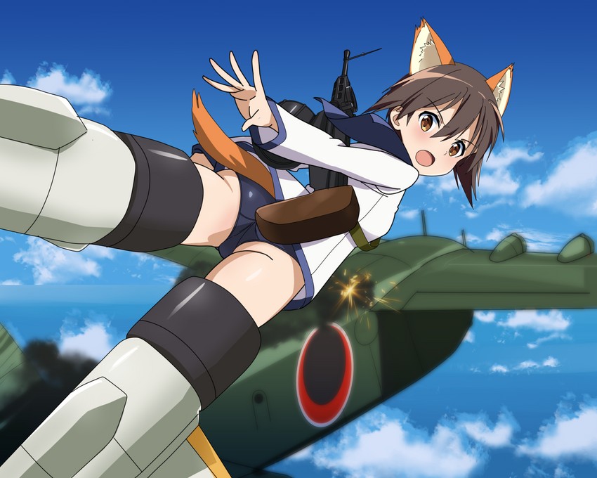miyafuji yoshika (world witches series and 1 more) drawn by kaneko_(novram58)