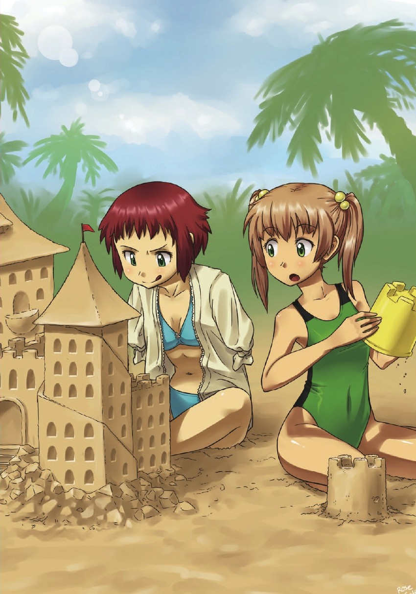 tezuka rin and ibarazaki emi (katawa shoujo) drawn by pimmy