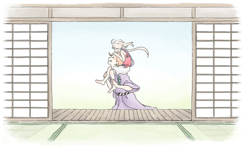 ima-no-tsurugi and iwatooshi (touken ranbu) drawn by pinokima