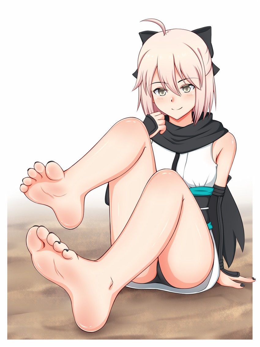 okita souji (fate and 2 more) drawn by lululewd