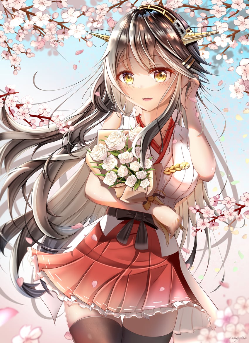 haruna and haruna kai ni (kantai collection) drawn by zangetsu_yuki_yuki