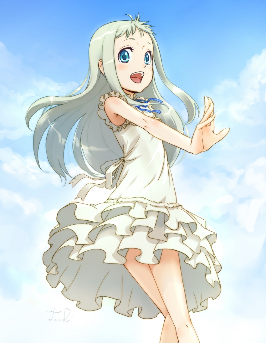 honma meiko (ano hi mita hana no namae wo bokutachi wa mada shiranai.) drawn by toshi_punk