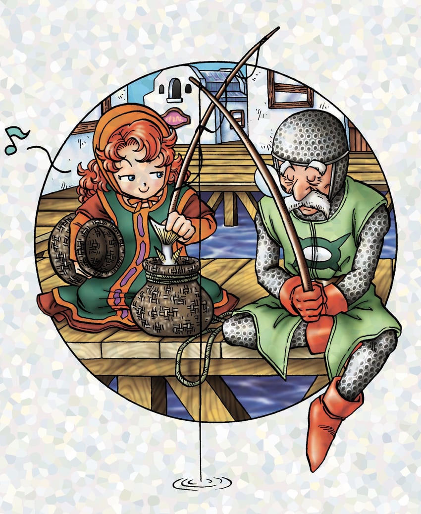 maribel and sir mervyn (dragon quest and 1 more) drawn by murakami_yumiko