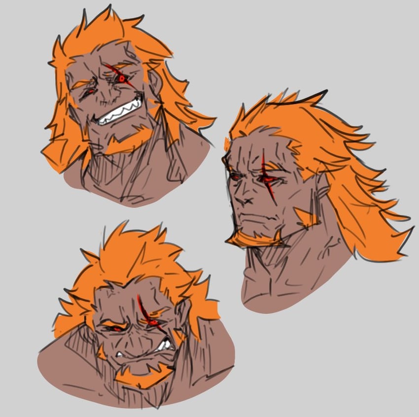 surtr (fire emblem and 1 more) drawn by misterpanncake