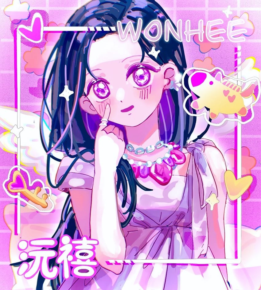 wonhee (real life and 1 more) drawn by xiao_xiao_nai_mi