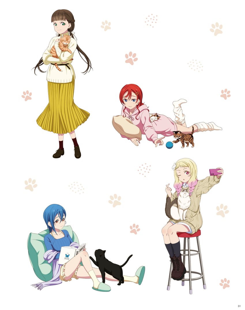 wakana shiki, yoneme mei, onitsuka natsumi, and sakurakoji kinako (love live! and 1 more)