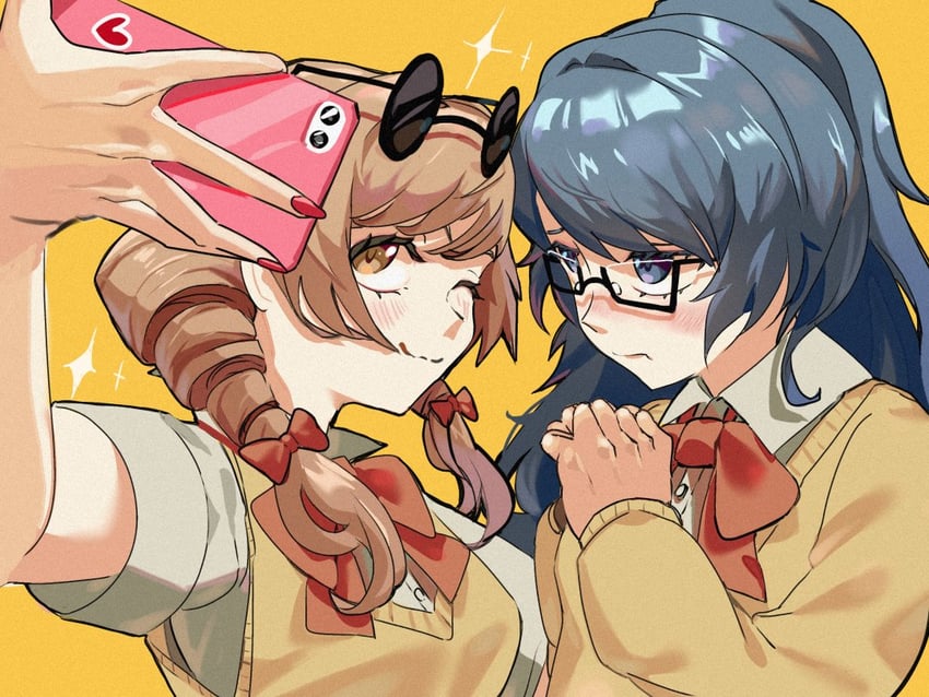 yorigami shion and yorigami jo'on (touhou) drawn by hamadain_000